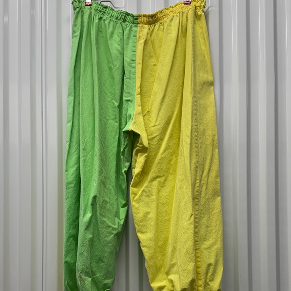 Bold Green and Yellow Joggers - Picture 3 of 4
